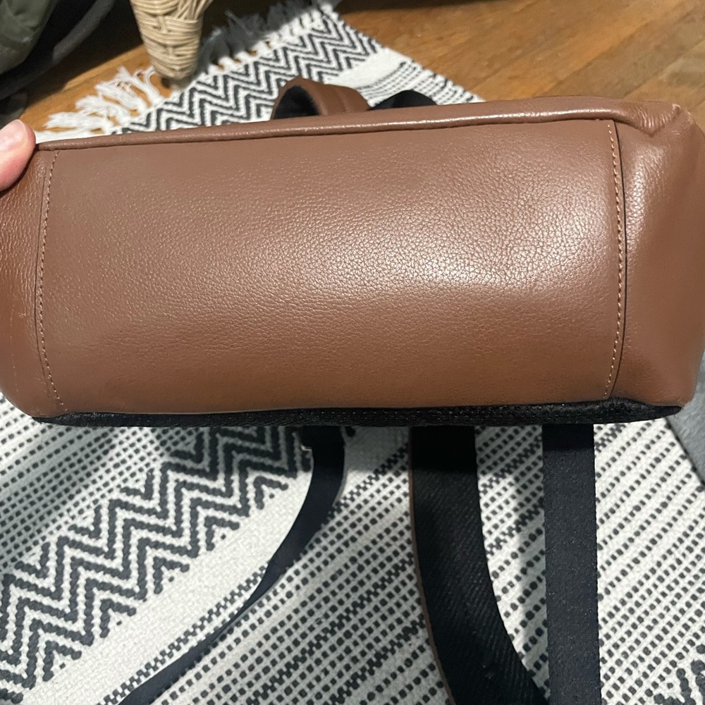 Brown Leather Coach Backpack - image 6